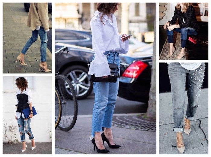 Как быть стильной в туфлях и джинсах