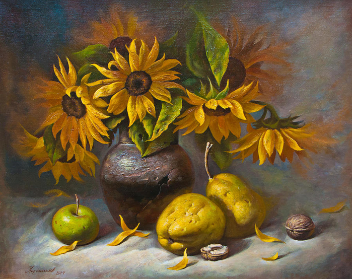 the-sunflowers-oleg-khoroshilov (700x554, 538Kb)