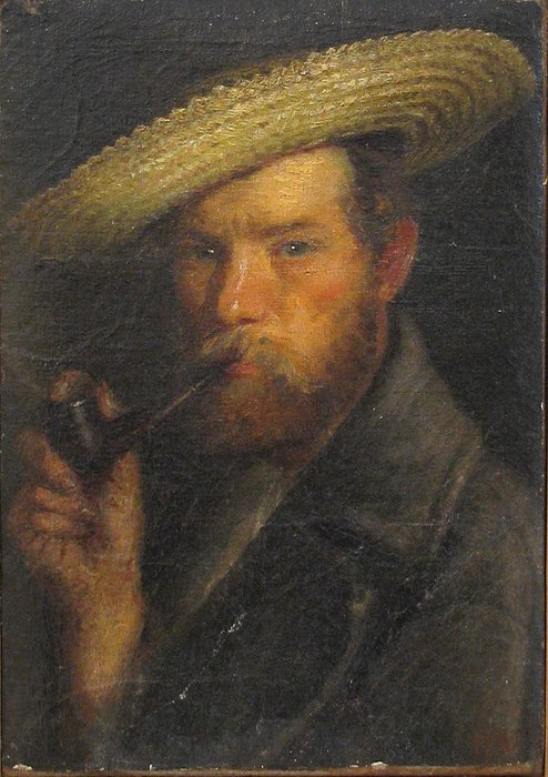 1890s._Self-portrait_with_Straw_Hat (494x700, 87Kb)