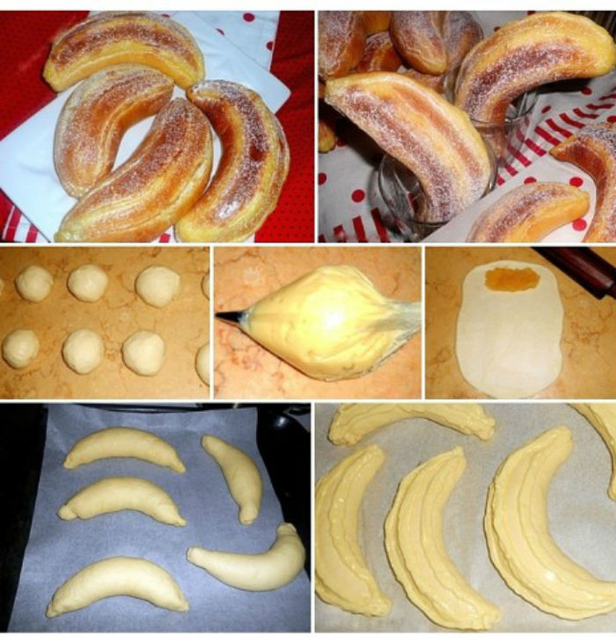 Начинка из бананов для пирожков из дрожжевого теста в духовке с фото