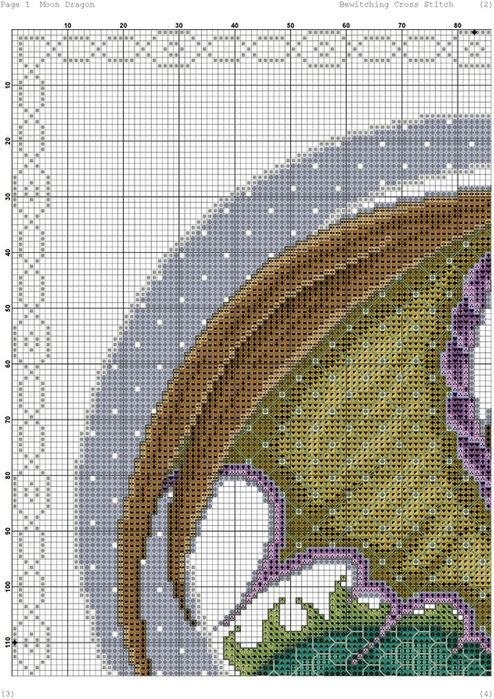Дракон голубой планеты схема вышивки