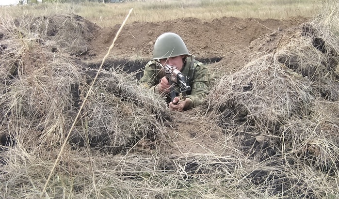 Военный окоп фото