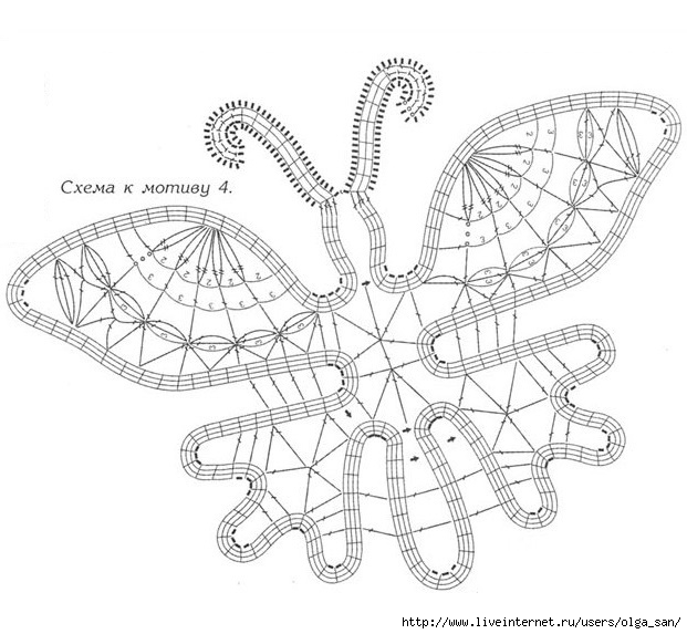 Погремушка бабочка крючком схема и описание