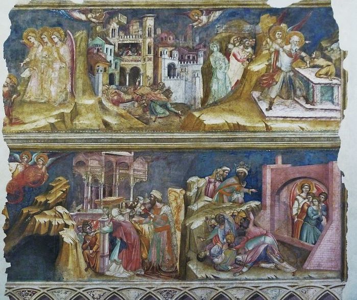 Loggia dei Carraresi, Fresken von Guariento (900x788, 110Kb)