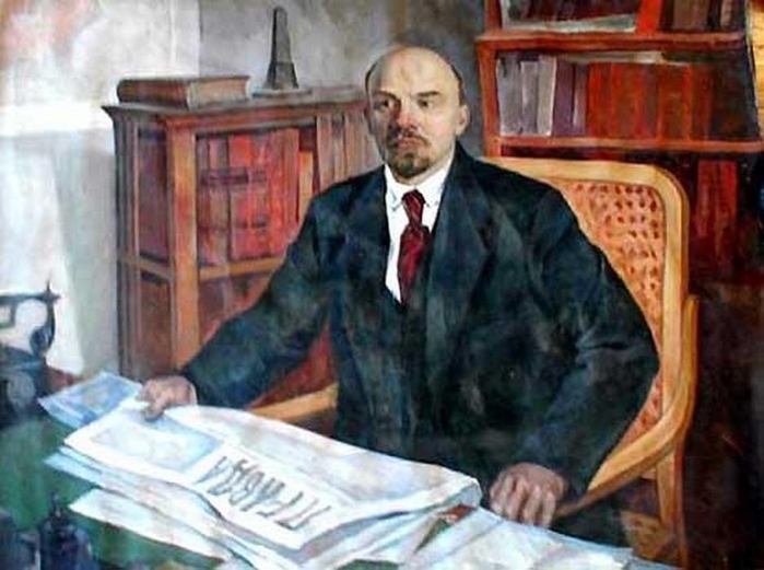 Картина ленин пишет