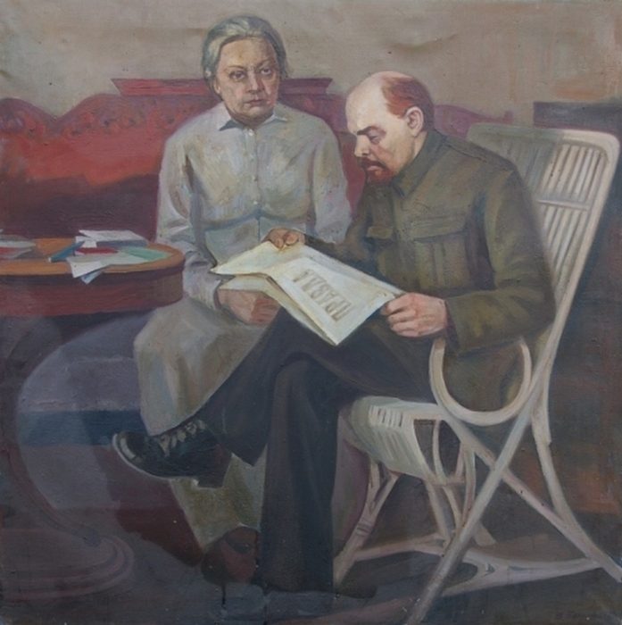 Ленин в горках картина бродский