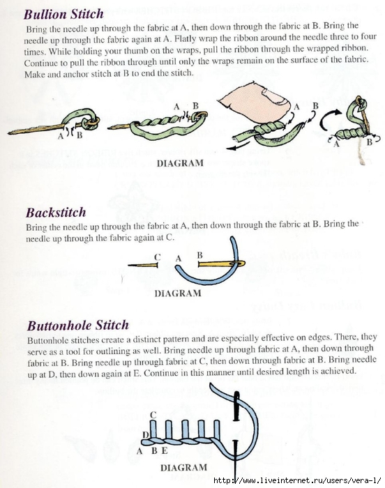 Mary Jo Hiney, Joy Anckner - Ribbon Basics. All The Stitches & Techniques Of Silk Ribbon Work & Embroidery - 1996_17 (552x700, 219Kb)