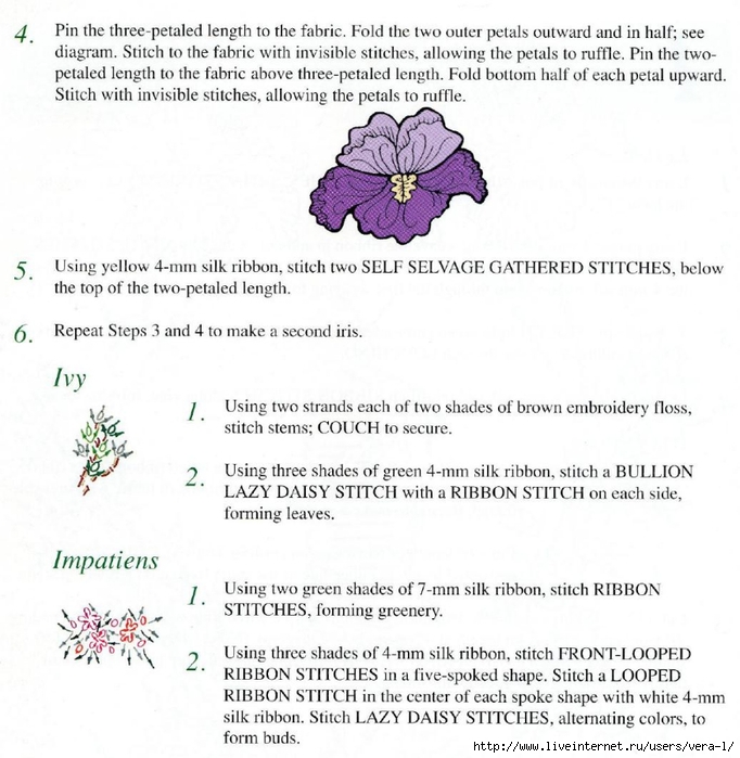 Mary Jo Hiney, Joy Anckner - Ribbon Basics. All The Stitches & Techniques Of Silk Ribbon Work & Embroidery - 1996_48 (682x700, 263Kb)