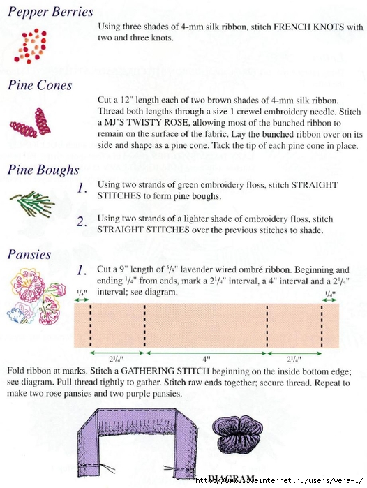 Mary Jo Hiney, Joy Anckner - Ribbon Basics. All The Stitches & Techniques Of Silk Ribbon Work & Embroidery - 1996_79 (526x700, 238Kb)