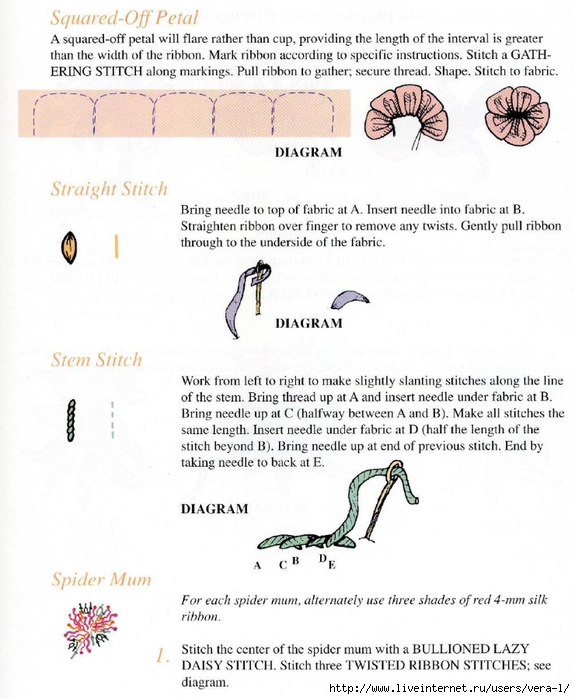 Mary Jo Hiney, Joy Anckner - Ribbon Basics. All The Stitches & Techniques Of Silk Ribbon Work & Embroidery - 1996_99 (575x700, 237Kb)