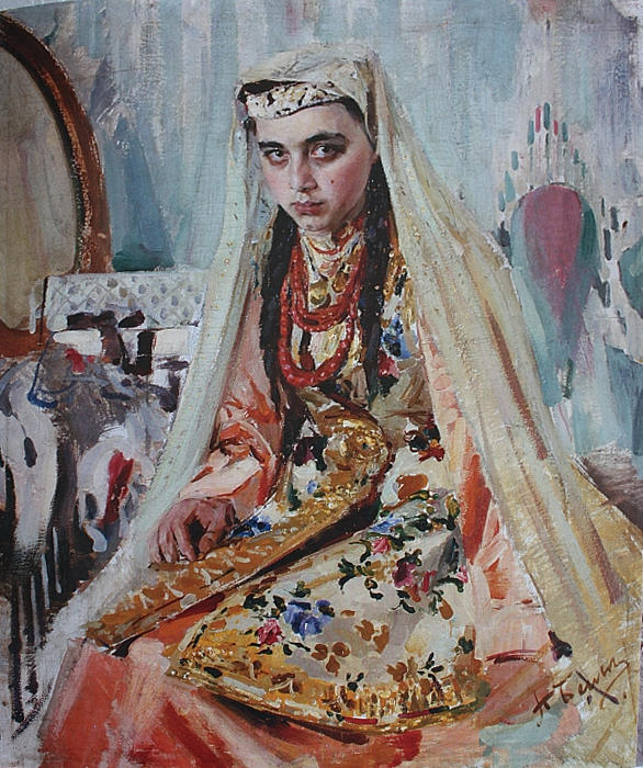P.P.-Benkov-Portret-tatarki-Obrechyonnaya-nevesta.-1924-1928 (586x700, 118Kb)