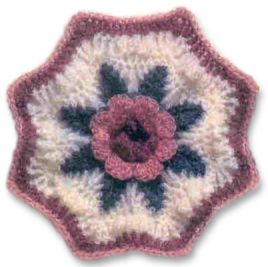 Вязание крючком. Плед - A Blanket of Roses Afghan (1) (268x267, 107Kb)