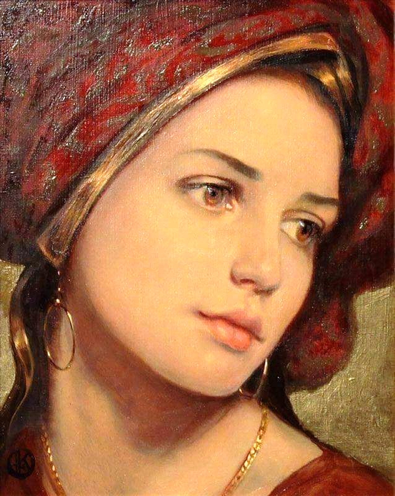 Ken Hamilton,, Gypsy girl,, (558x700, 485Kb)