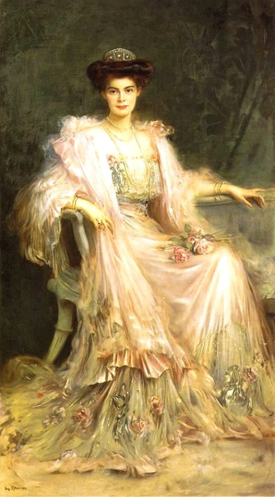 Caspar Ritter (1861-1923) - Crown Princess Cecilie of Prussia, 1908г (387x700, 288Kb)
