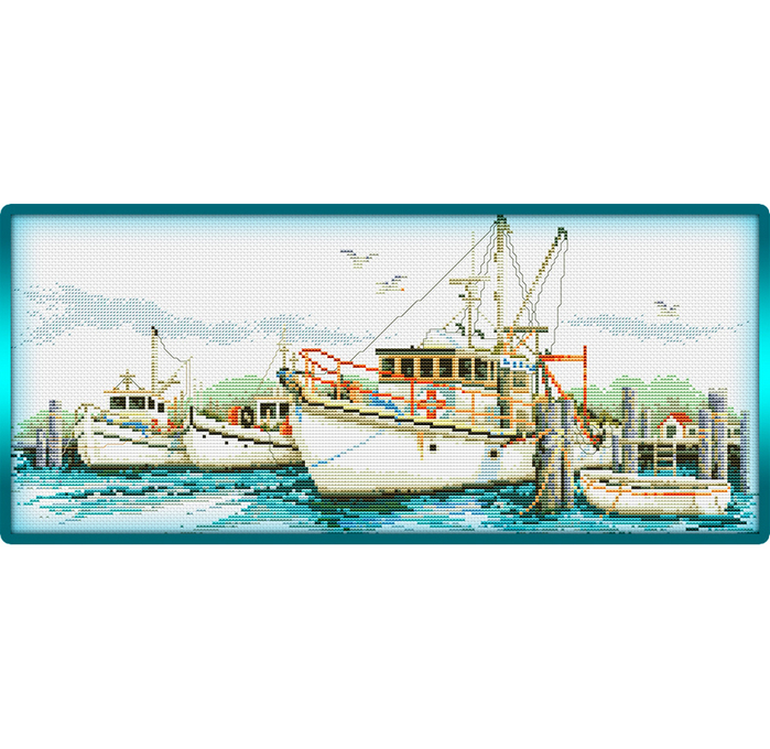 Fishing trawlers (700x680, 361Kb)