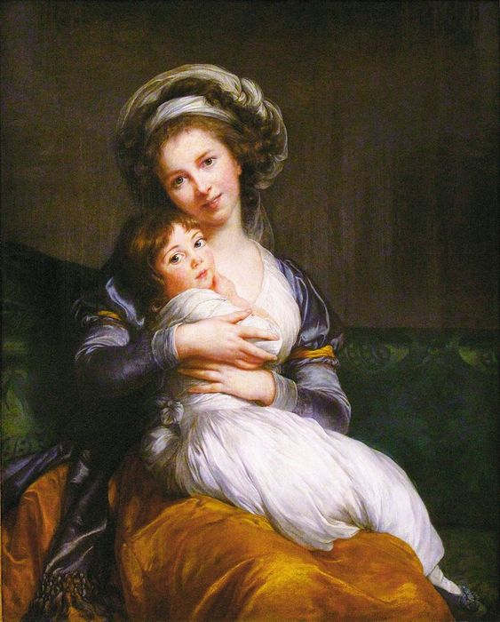 _Vigee-Lebrun_and_her_daughter,_Jeanne_Lucia_(Julie) (563x700, 69Kb)