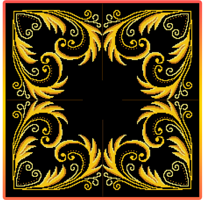 Goldene Arabeske (700x681, 631Kb)