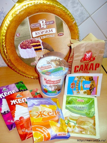 Торт «Битое стекло». Вкусный рецепт (16) (450x600, 219Kb)