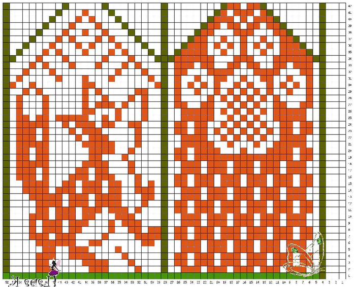 Жаккарды для варежек спицами схемы