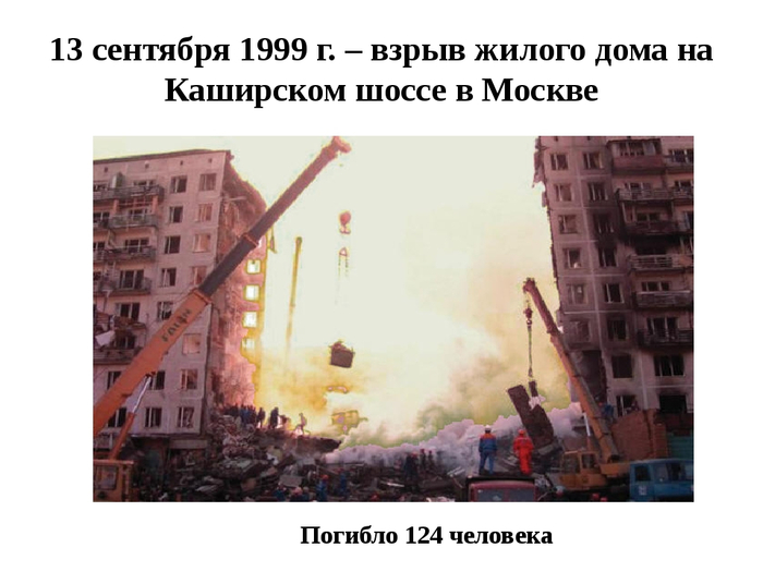 Взорванные дома в москве 1999