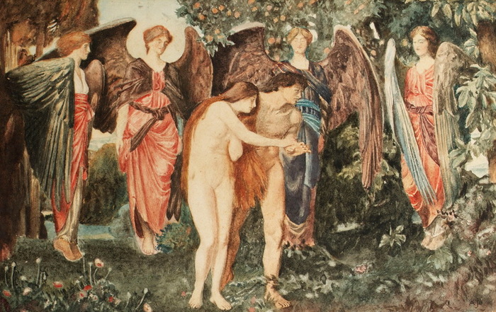 The expulsion from the Garden of Eden. , . 17 x 26.5 cm.    2003 (700x441, 162Kb)