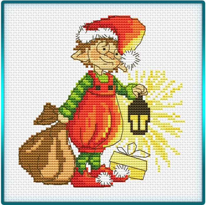 Santa Claus Gnome (700x695, 628Kb)