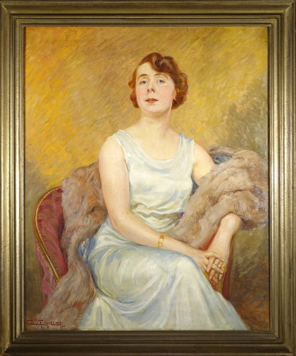 1930 Une peinture à l’huile sur toile présentant un portrait de femme 98,5 х 80 см. (581x700, 136Kb)