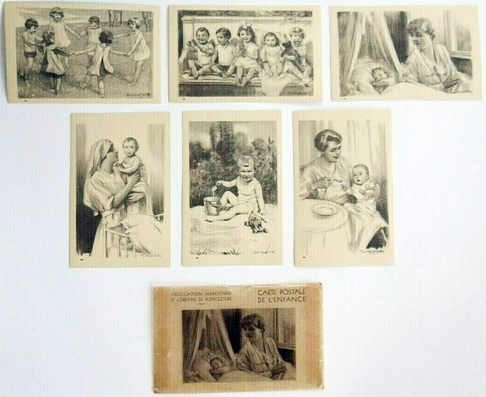 ФОТО Серия открыток Мать и ребенок. До 1945 г. (700x571, 131Kb)