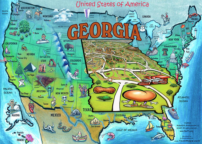 georgia-usa-cartoon-map-kevin-middleton (700x499, 147Kb)