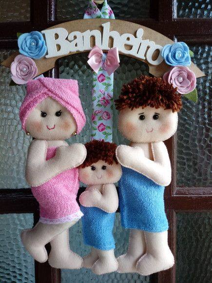 Куколки из фетра для ванной комнаты (4)