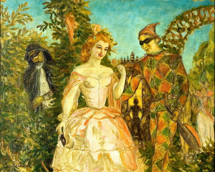 10 1920 Сцена на карнавале. (Нац. музей Грузии, Тбилиси) (700x559, 232Kb)