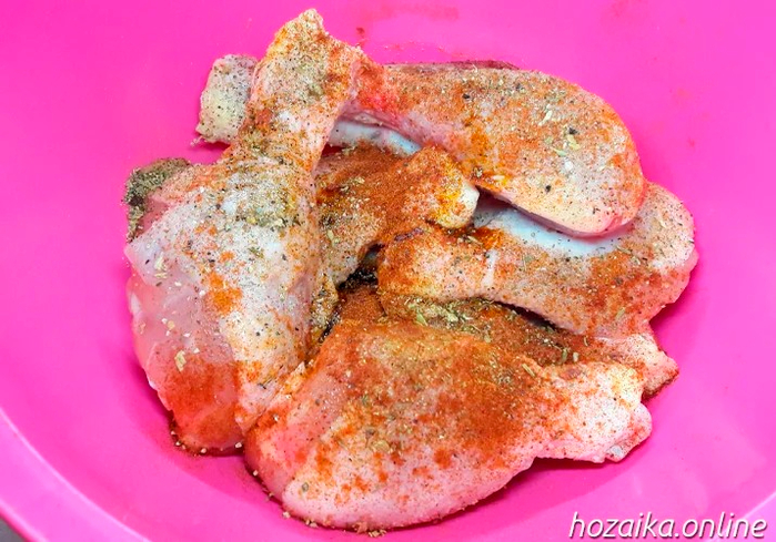 Запеченные куриные голени с картошкой по-деревенски – пошаговый рецепт приготовления с фото