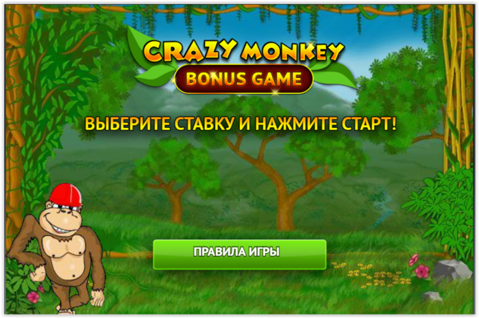 Crazy Monkey BG в казино Вулкан Неон