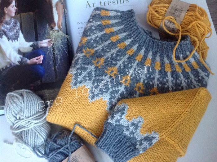 Исландский свитер лопапейса – вязание спицами