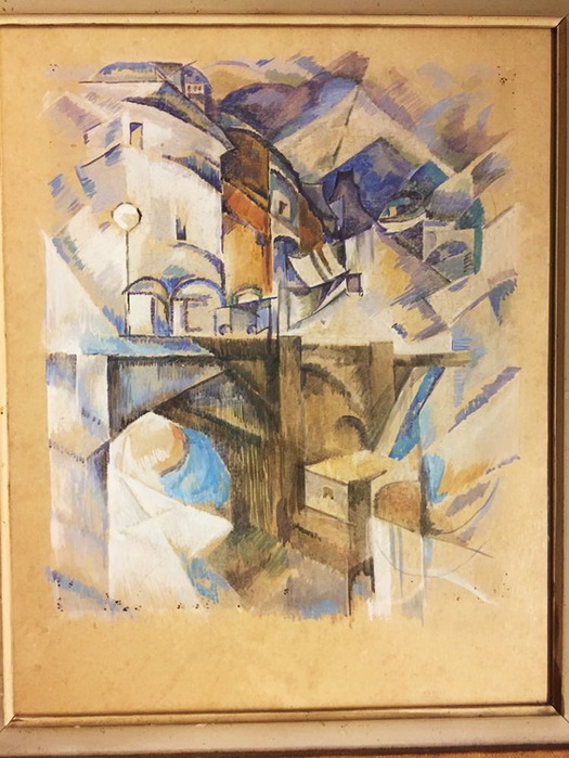 1912 Пейзаж. Карт, акв. 40 x 32 cm. Аук The Bru Sale Gallery, Брюссель 2018 (525x700, 129Kb)