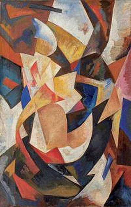 1916-1917 Беспредметная ++ композиция (Динамика цветов). Х, м. 98 х 62 см. ЧС 2 (443x700, 104Kb)