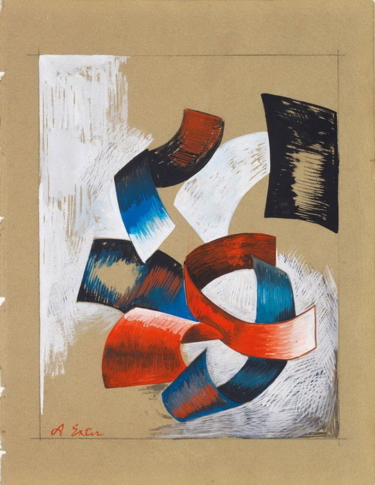 1916-1918 Abstrakte ++ Komposition Aus Farbflächen. .. (541x700, 145Kb)