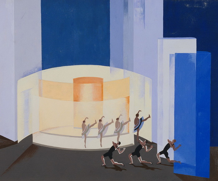 1928 Stage design for a ballet . Victoria and Albert Museum (700x581, 87Kb)