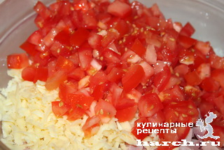 Салат из ветчины с сыром и помидорами «Хит» (4) (320x214, 88Kb)