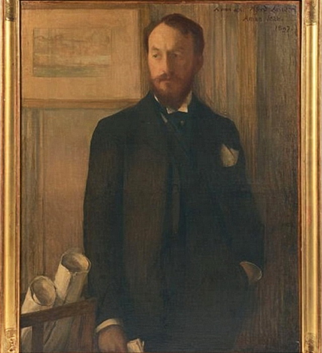 1897 Portrait de Alfred Lasneret. Х, м. 100 х 80 см. ЧС (639x700, 105Kb)