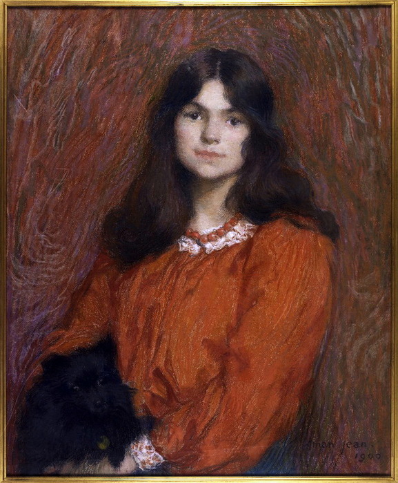 1900 Portrait de jeune fille  Mademoiselle Segond. Бум на х, паст, граф. кар. 72.5 х 59.7 cm. Petit Palais, musée des Beaux-arts de la Ville de Paris (577x700, 167Kb)