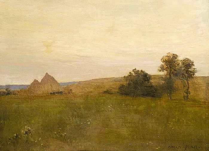 1900 Romantic Landscape (Study for listening Hesiod and the muse) Х, м. 47 x 61,5 cm. АукKunstauktionshaus Schlosser, Бамберг 2008 (700x506, 142Kb)