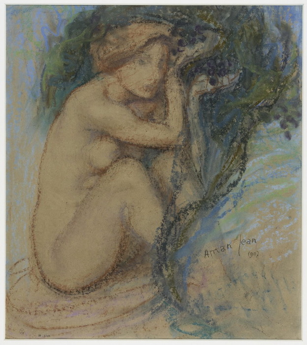 1907 Etude de femme nue ou La Source. Карт, паст, граф. кар.53 х 46.5 cm Petit Palais, musée des Beaux-arts de la Ville de Paris (2) (624x700, 145Kb)