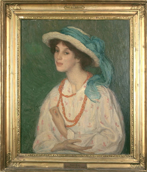 1908 La donna con la collana di corallo. Château-Thierry (599x700, 154Kb)