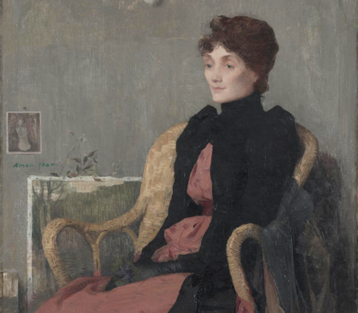 1891 Portrait of a Woman. Х, м. 84,4 x 89,5 cm. Cleveland Museum of Art  Cleveland (3) (700x612, 577Kb)