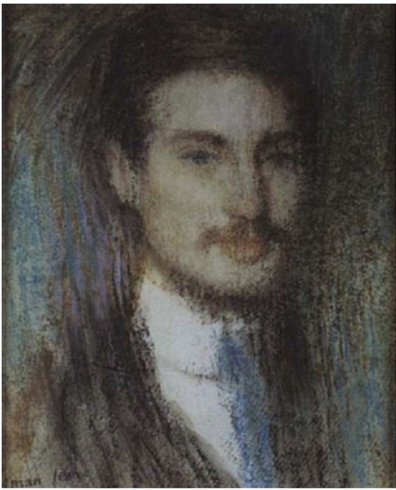 1908 Мужской портрет. Бум, паст. 39 х 32 см. ЧС (565x700, 91Kb)