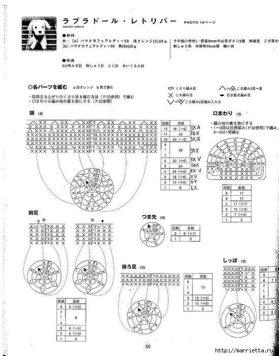 Игрушки АМИГУРУМИ крючком. Японский журнал со схемами (57) (549x700, 223Kb)