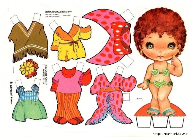 Бумажные вырезалки - одевалки для маленьких девочек (4) (640x460, 199Kb)
