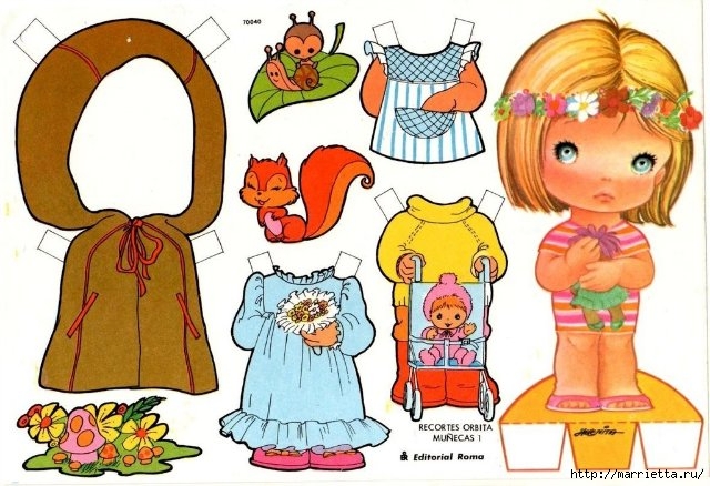 Бумажные вырезалки - одевалки для маленьких девочек (19) (640x438, 207Kb)