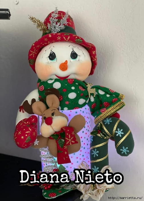 Снеговик - шьем новогоднюю игрушку (1) (504x700, 233Kb)